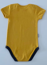 Load image into Gallery viewer, Mustard Dinosaur Bodysuit

